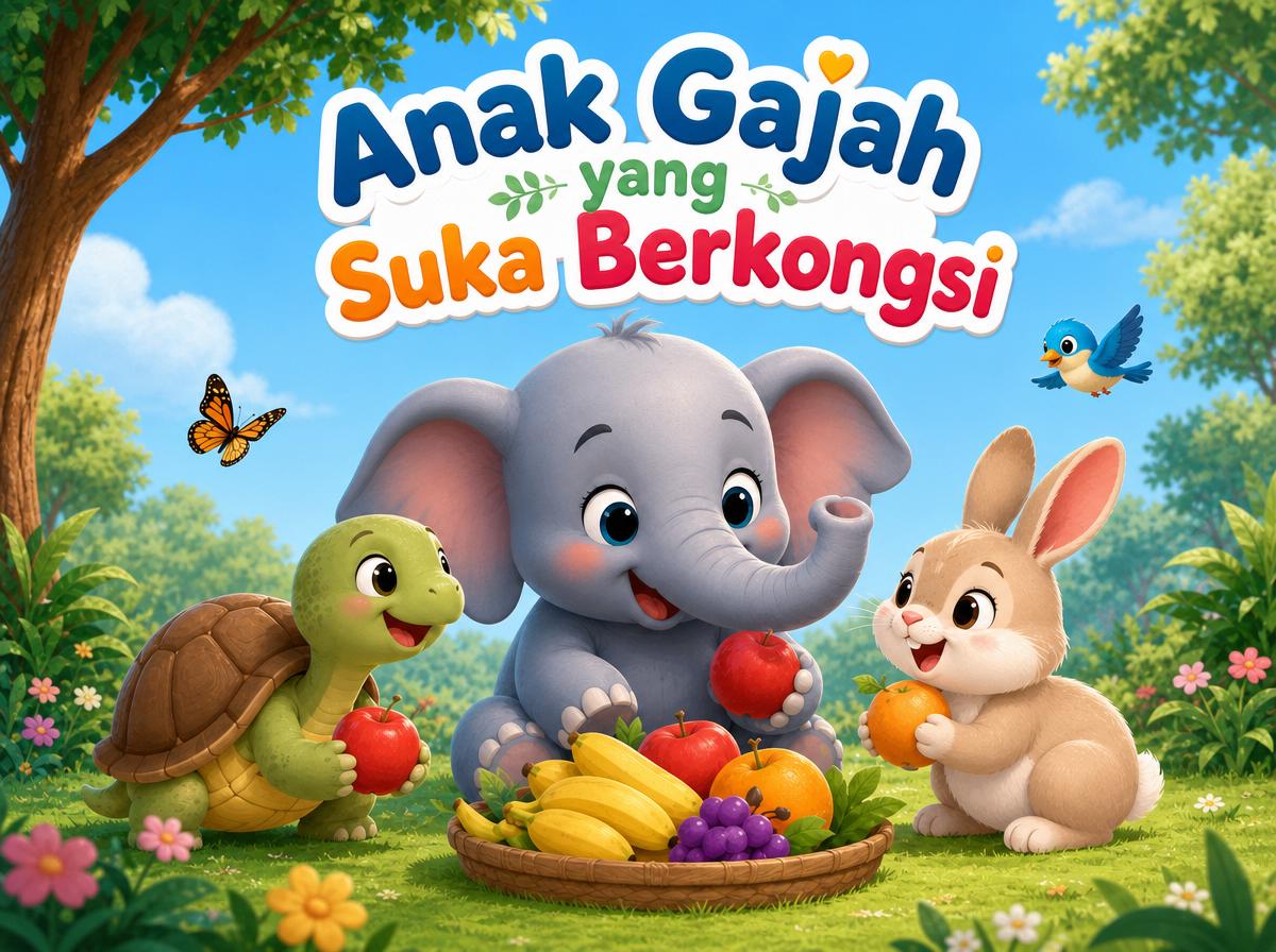 Anak Gajah yang Suka Berkongsi