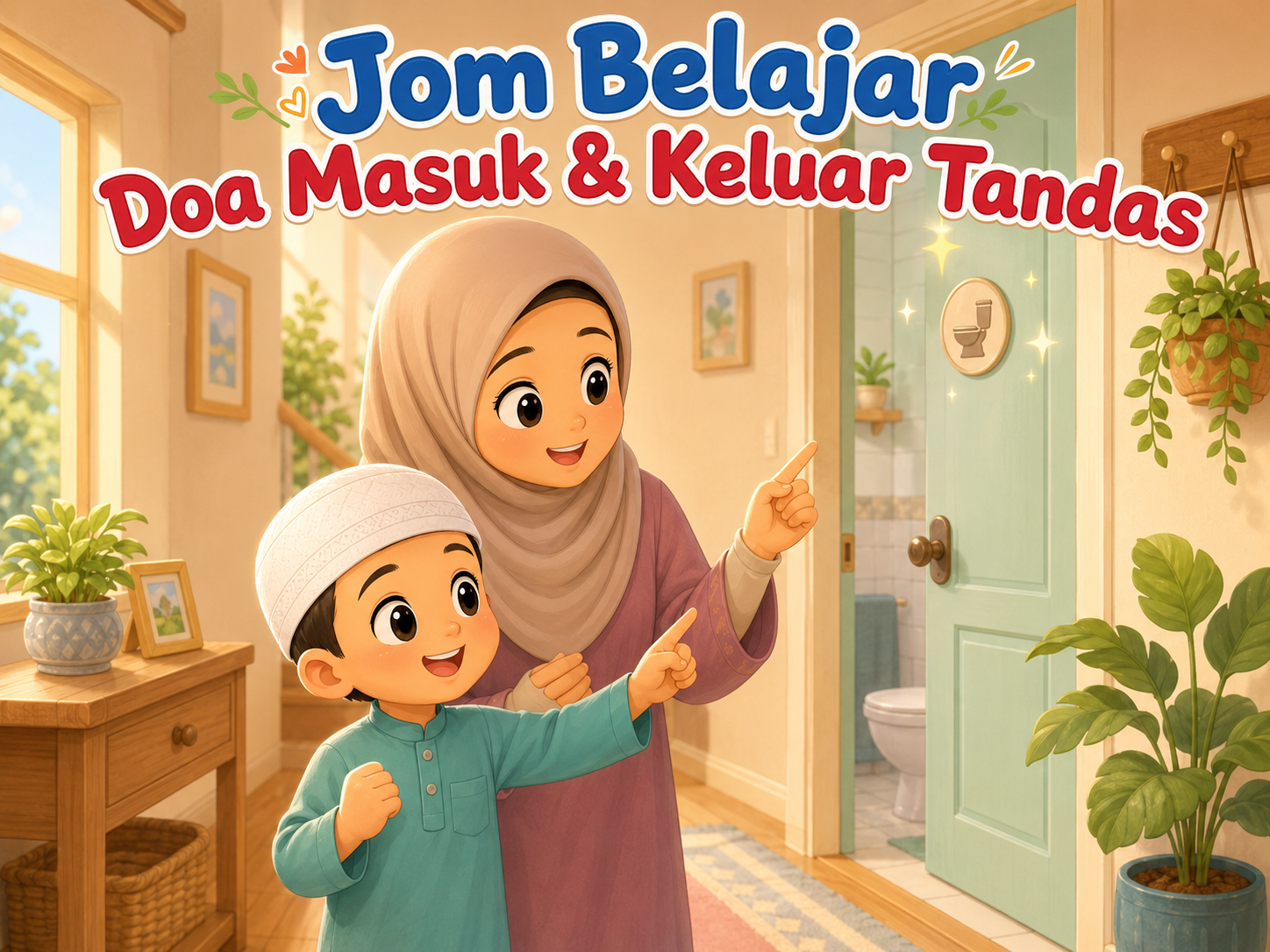 Jom Belajar Doa Masuk dan Keluar Tandas